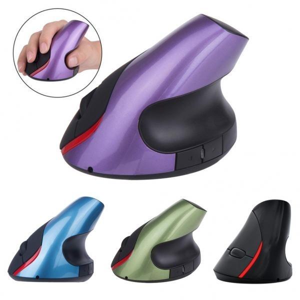 Professional 2.4GHz 5 Buttons Rechargeable Battery Wireless Ergonomic Vertical Optical Mouse