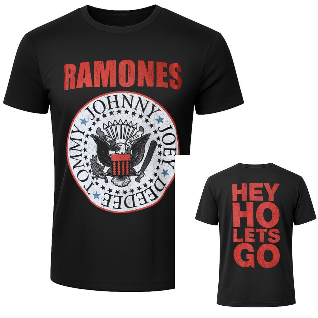 Ramones Pattern 3D Printed T-shirt Summer Fashion Luxury Short Sleeve Top Casual Retro O-neck Street Wear