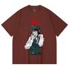 230 Gsm 100% Cotton Chainsaw Man V58 War Devil Print Unisex Heavy Cotton T Shirt
