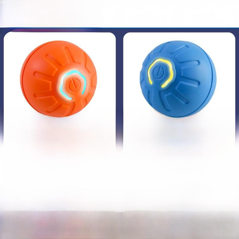 Gravitational jumping ball dog toy bite-resistant ball automatic dog tease artifact self-hi to relieve boredom pet electric puppy toy(Blue 2)