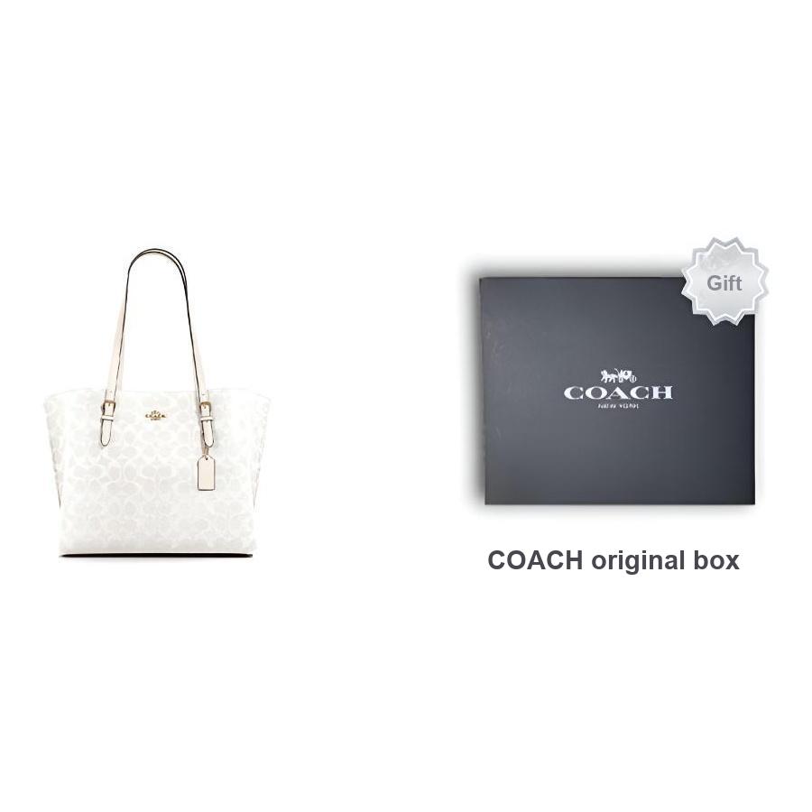 Coach Mollie Металлическая Логотип Подпись Тисненая Шарм Сумка-тоут Сумка для покупок Покрытый холст Гладкая кожа Ручная сумка Плечевая сумка 34 Женская тоут 1665-IMRFF