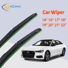 Universal U-type Car Wiper Soft Rubber Wiper HD Quiet Durable Front Windscreen Automotive Wiper 14" 16" 17" 18" 19" 20" 21" 22"