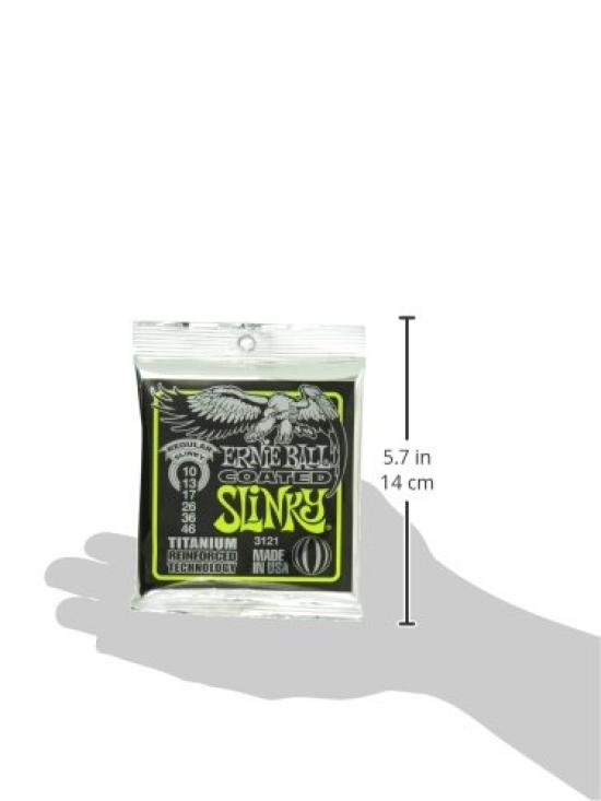 Ernie Ball 3121 Струны для электрогитары С ПОКРЫТИЕМ REGULAR SLINKY С покрытием Regular Slinky [Оригинальный продукт] (10-46)