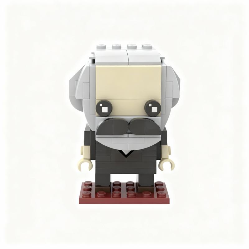394pcs MOC Brickheadz Karl Marx Friedrich Engels Model Building Toys Blocks Construction Idea Christmas Gifts Education Brick