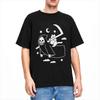 Cat Riding Grim Reaper Goth Merchandise T-Shirt Men Women Gothic Humor Vintage New Arrival Tee Shirts