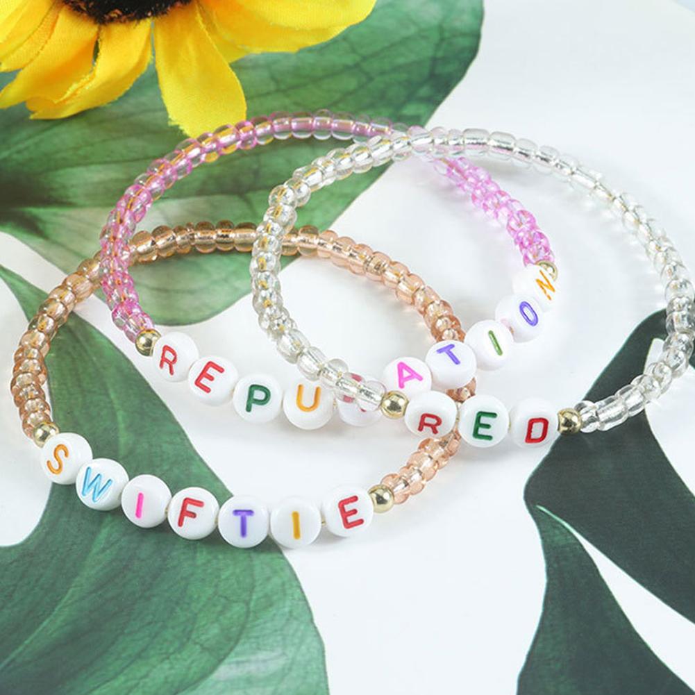 10/11/15 шт. Подарочный набор браслетов с глиняной бусиной для поклонников Тейлор Свифт, браслеты из альбома, браслеты с бусинами в стиле бохо для женщин и девушек