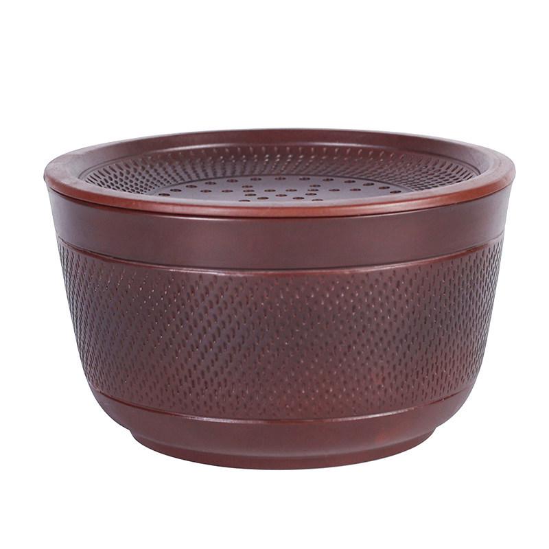 Premium Purple Clay Jianshui Ceramic Tea Wastewater Bowl & Storage Pot Holder