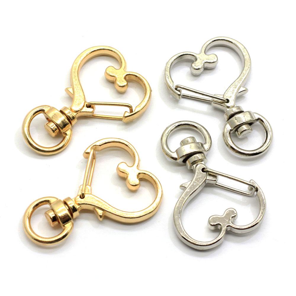 High Quality Swivel Lobster Clasp Snap Hook Wing Neko Heart Star Moon Cherry Blossom Shape Keychain Jewelry Findings Car Keyring