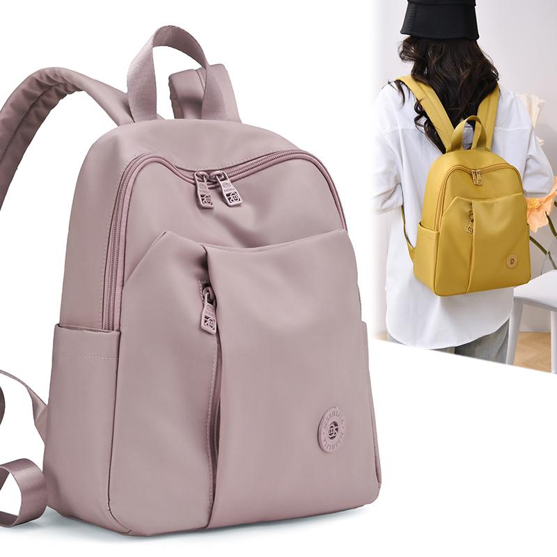 Модный Женский Водонепроницаемый Нейлоновый Рюкзак Daypack Женская Сумка Через Плечо Легкий Дорожный Рюкзак Множество Карманов Школьная Сумка