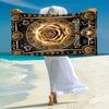 1PC Custom Name Golden Rose Romance Beach Towel Highly Absorbent And Sand-Resistant Towel for Swimming, Pool, Yoga, And Travel Lightweight