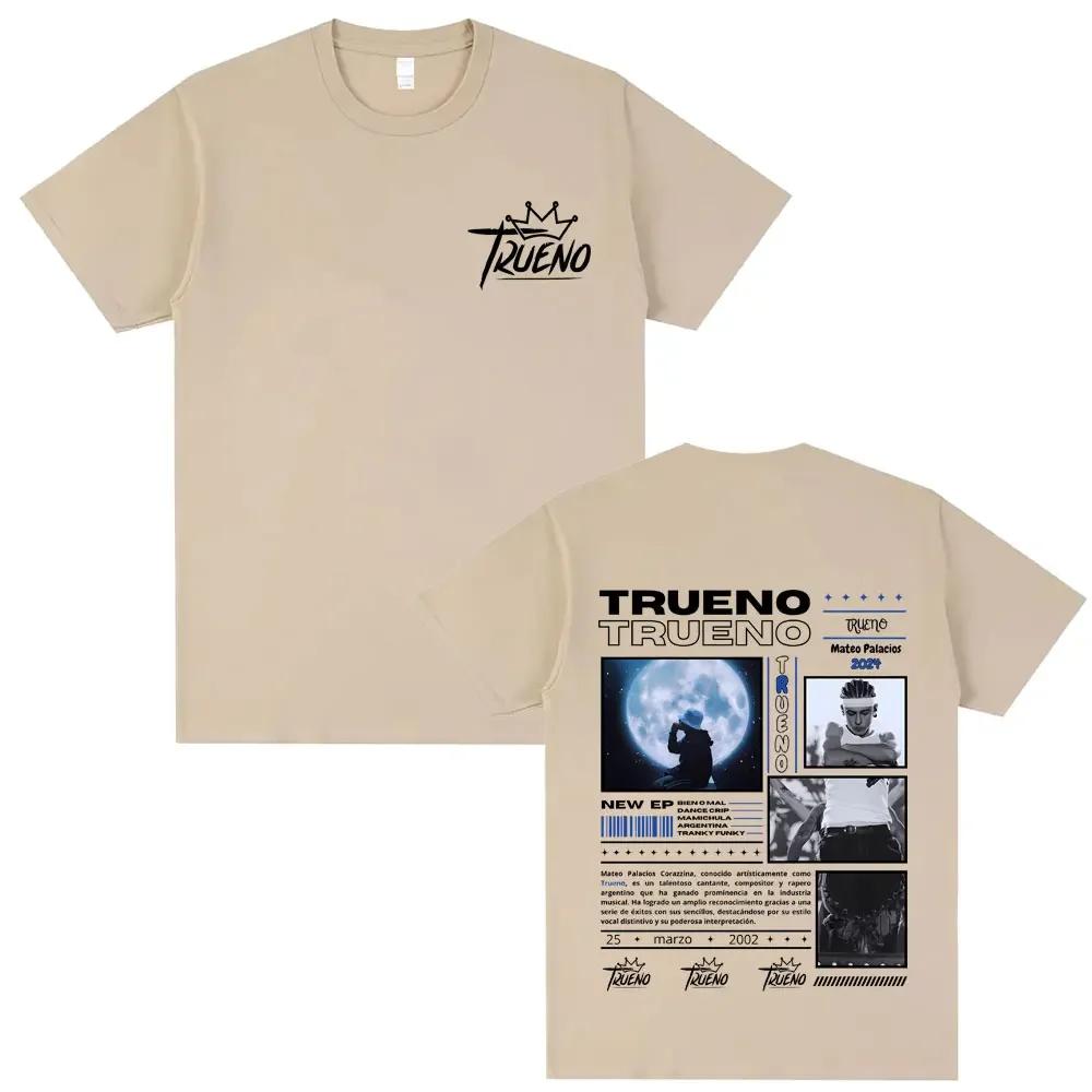 Men Women Casual Cotton Oversized Tshirt Unisex High Quality Tees Rapper Trueno Graphic T-shirt Male Hip Hop Fashion T Shirts