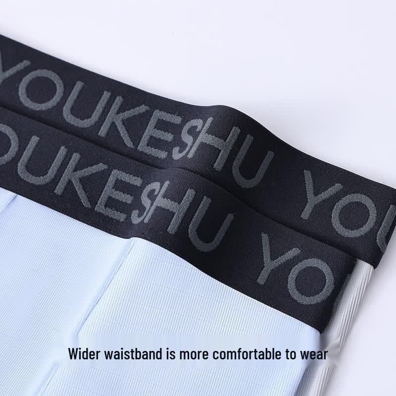 Youkeshu Men's Ice Silk Boxer Briefs