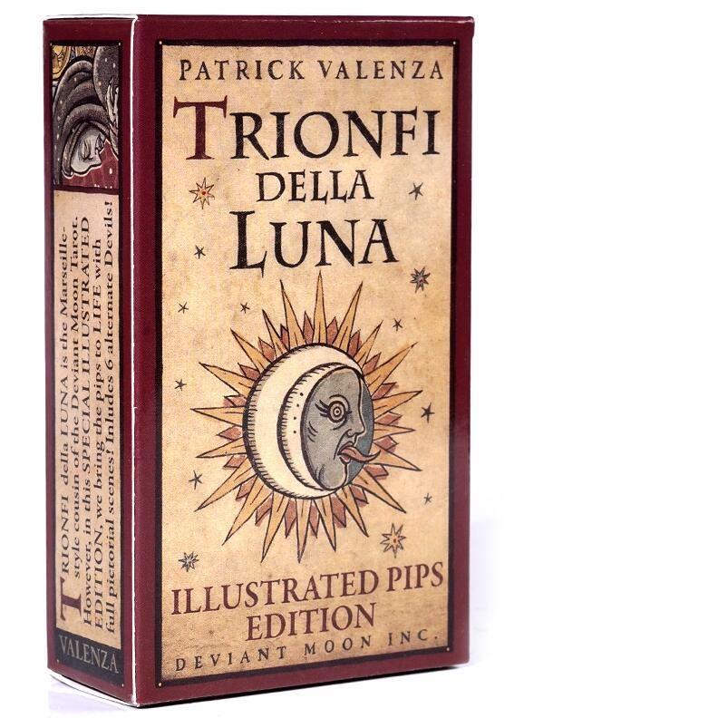 Trionfi Della Luna Oracle Cards Tarot Card Decks for Beginners Professionals Fortune Telling Cards Table Board Game Family Night