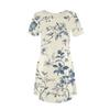 Women's Summer V-neck Casual Beach Dress Short Sleeve Floral Print Dress