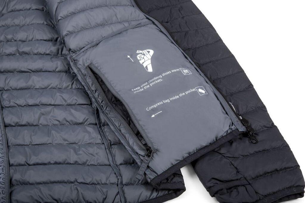 Куртка Ocun Tsunami Eco пуховик серый черный