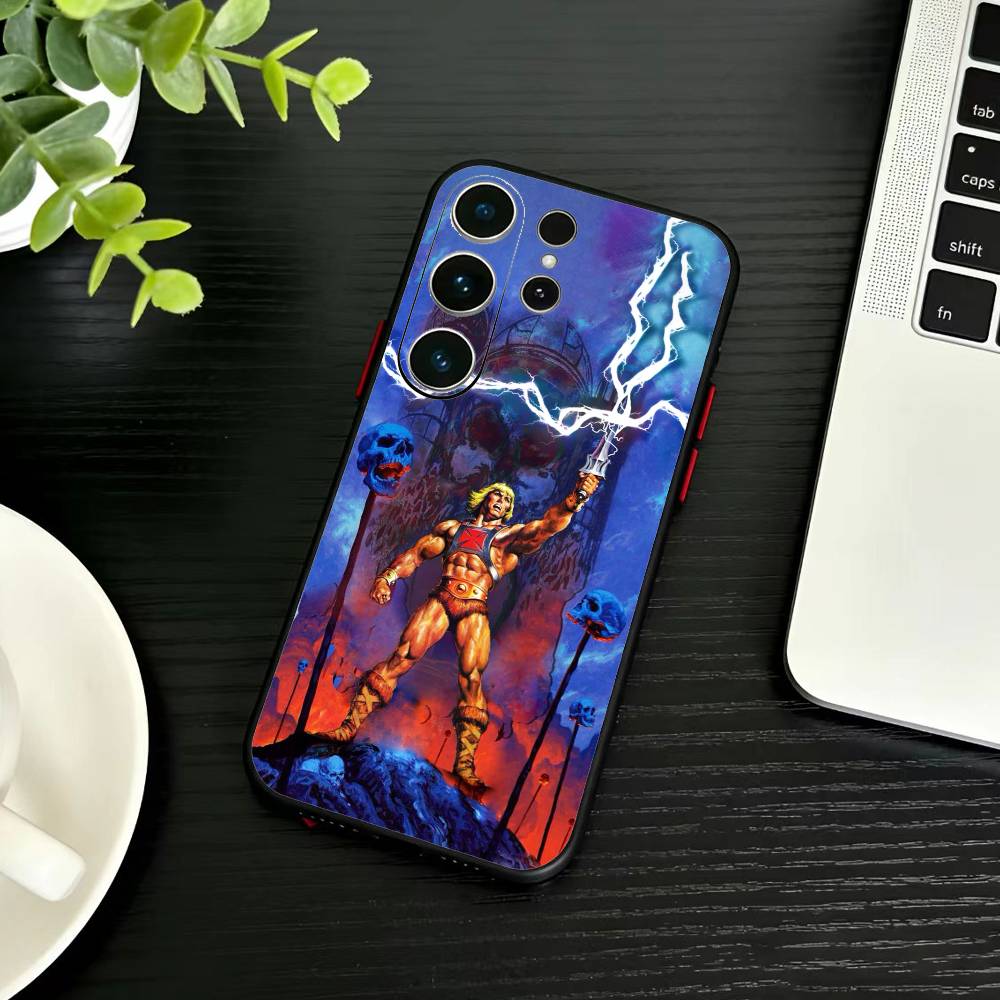 Чехол для телефона M-MOTU He-Man для Samsung S26,S25,S24,S23,S22,S21,S20,S30,Ultra,Plus,Fe,Note,5G Черный