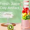 Mini Juice Blender Portable Rechargeable Blender Electric USB Fresh Fruit Juicer 6-Blade Smoothie Ice Maker