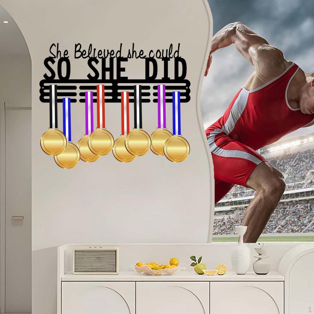 Вешалка для медалей, стойка для демонстрации медалей, металлический держатель для медалей для бега, бегун