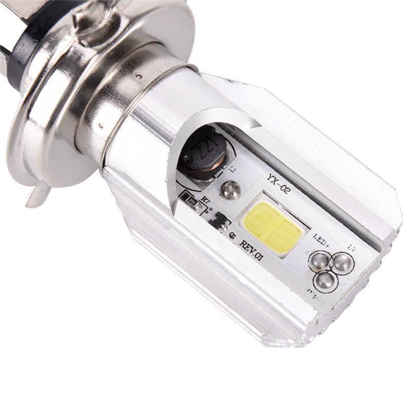 Super Bright.Headlight Bulb Led Motorcycle 1X H4 Ba20D Dc 12V