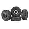 4pcsset 1:10 Crawler Tires Rubber Tyres Metal Hubs RC Accessory Remote Control Car Part