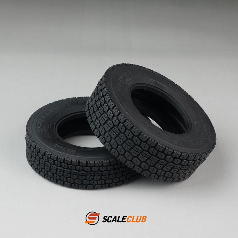 Scaleclub 1/14 Truck Simulation Road Tires For Tamiya Scania 770S MAN Benz Volvo RC Trailer Tipper Car Diy Parts