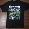 Megadeath И Lamb Of God Графика тура черная Все размеры XX760