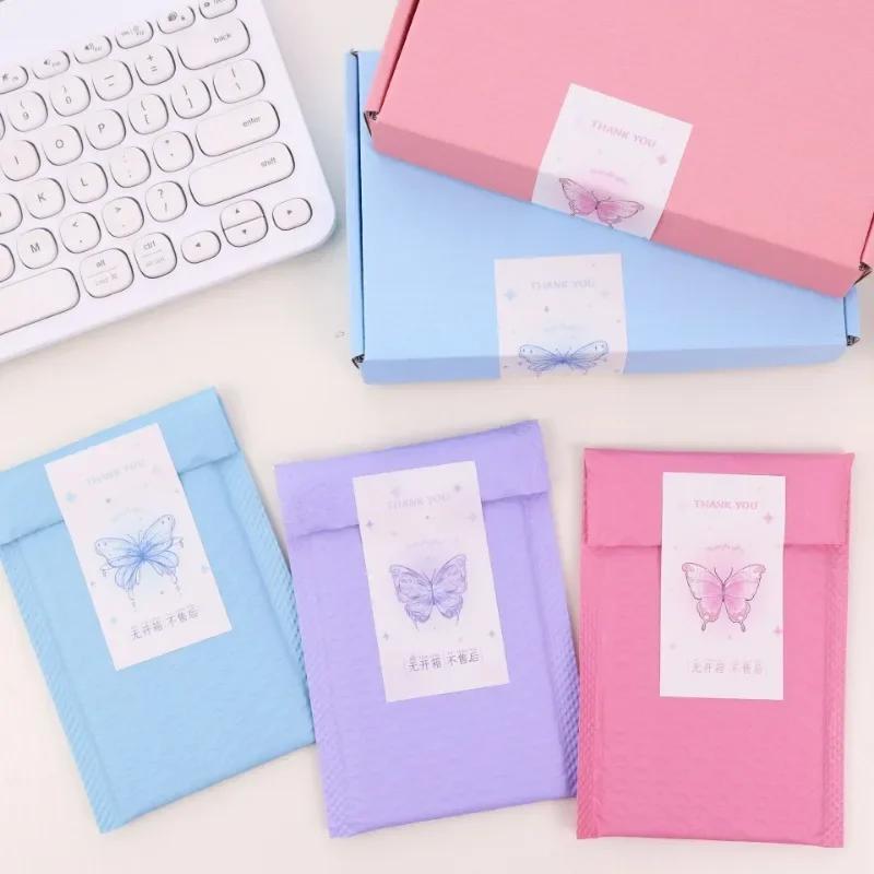 20sheets Korean Ins Dreamy Aesthetic Butterfly Sticker Kpop Photo Card Selling Card Packing Bag DIY Decor Sealing Label Stickers