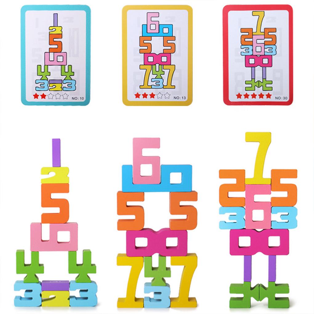 Kids Mathematical Learning Game Wooden Blocks Toy For Early Education Number Blocks Toys For Kids
