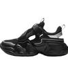 Li Ning Kids Sports Lifestyle Series Synthetic Leather Loose Versatile Personality Casual Shoes Men Casual Shoes Black YKCV078-5