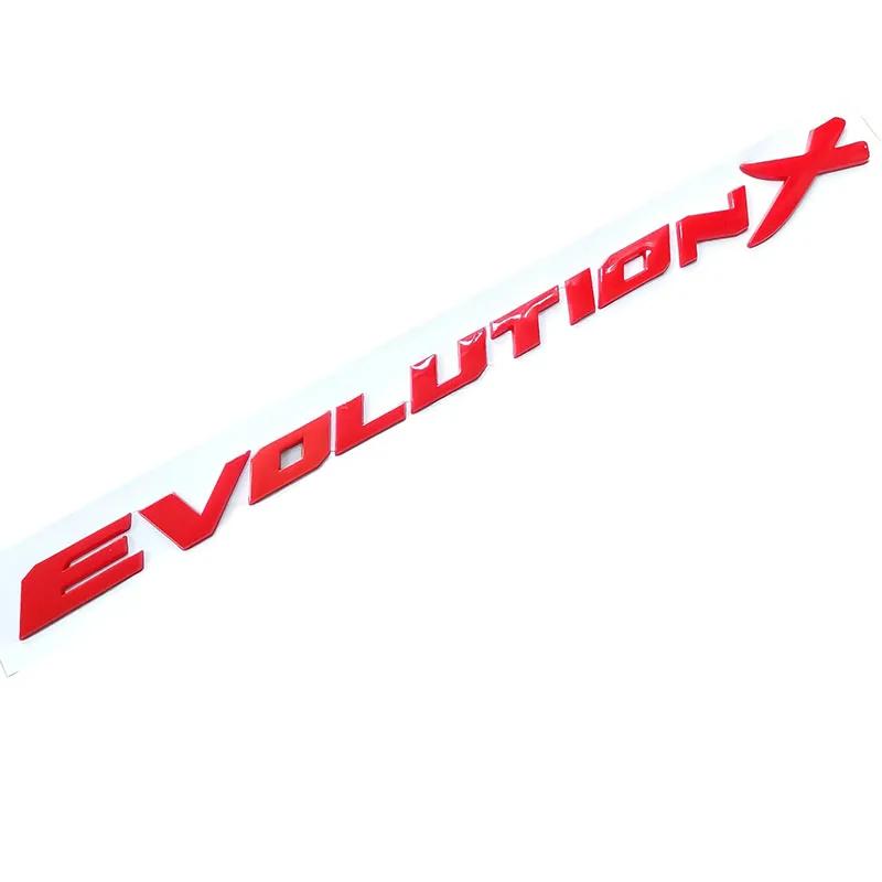 Evolution X буквы ABS пластик автомобильный Стайлинг эмблема значок автомобильный ремонт багажника 3D наклейка наклейка для Mitsubishi Lancer EVO