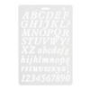 English Alphabet Number Template DIY Scrapbook Drawing Stencil Measuring Ruler