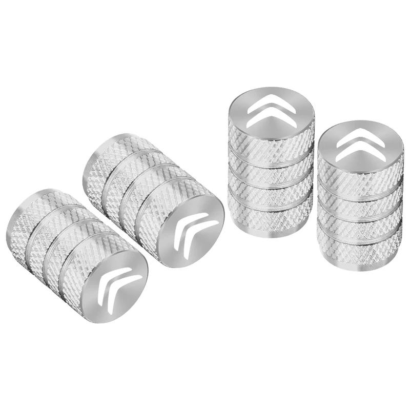 ATU4 4PCS Metal Alloy Car Wheel Tire Valve Stem Caps For Citroen C4 C3 C5 C1 C2 Berlingo C-Elysee C4-Picasso C4-Aircross