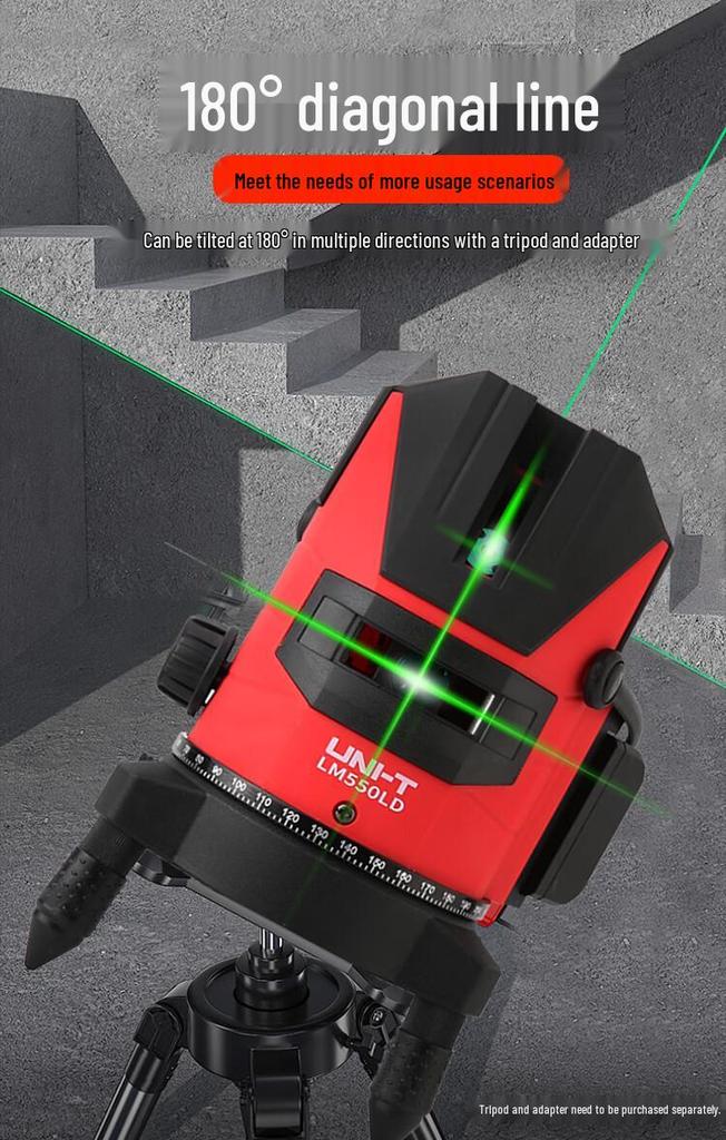 Высокоточный зеленый лазерный уровень UNI-T LM520LD