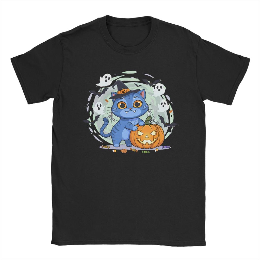 Spooky Derpy Tiger Halloween Demon Hunters T-Shirt Beach Popular T-Shirts Man Cotton Round Neck Plus Size Tees Street Style Tops