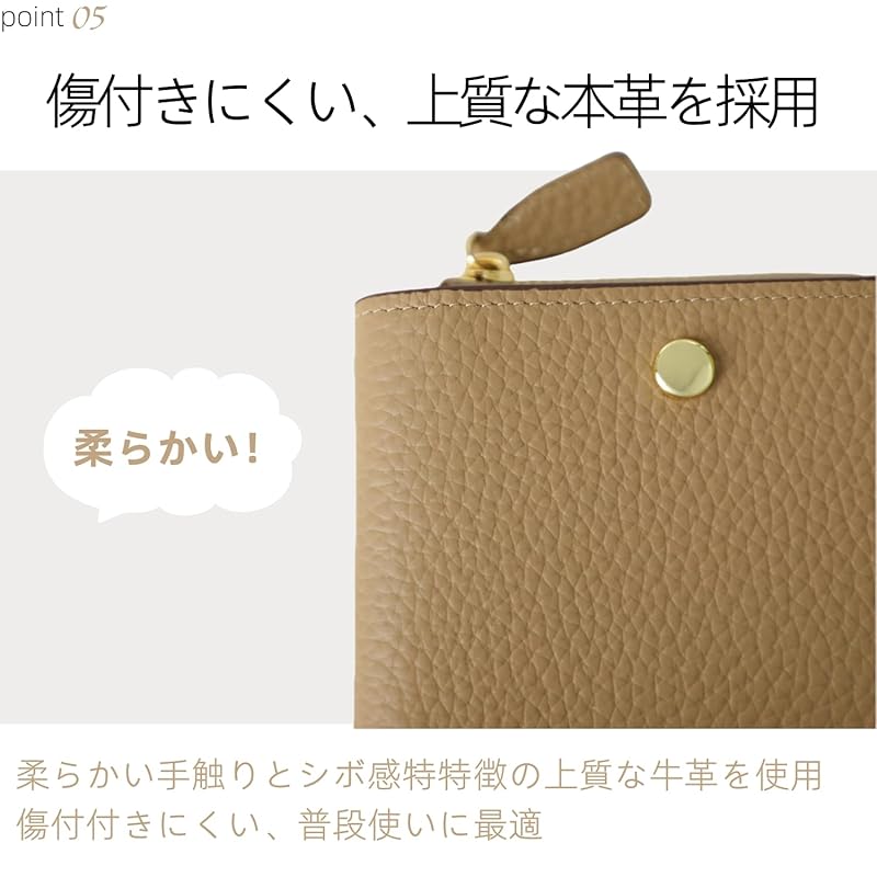 [MR FONE] wallet ladies mini wallet genuine leather bifold wallet compact wallet With coin purse small wallet RFID Skimming prevention thin Thin