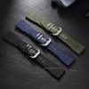 20 мм 21 мм 22 мм Нейлоновый холщовый ремешок для часов IWC Pilot Женский Мужской Кожаный наручный ремешок Черный Армейский зеленый Синий Коровья кожа Браслет