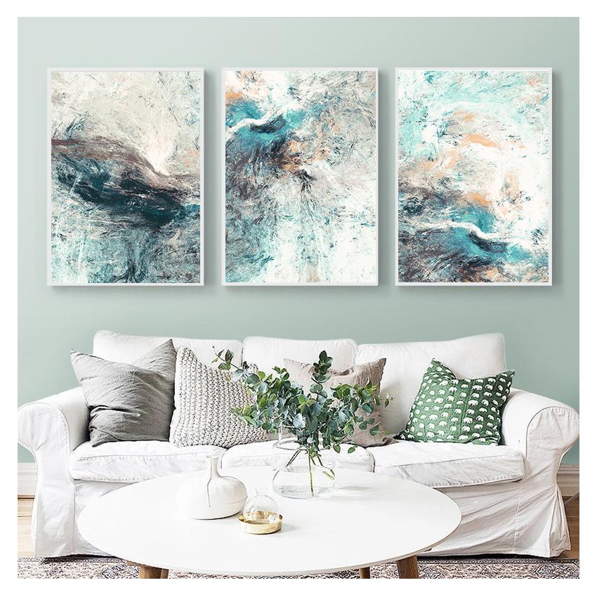 Canvas Paintings Modular Pictures Wall Art for Living Room Decoration No Framed Modern Simplicity of Abstract