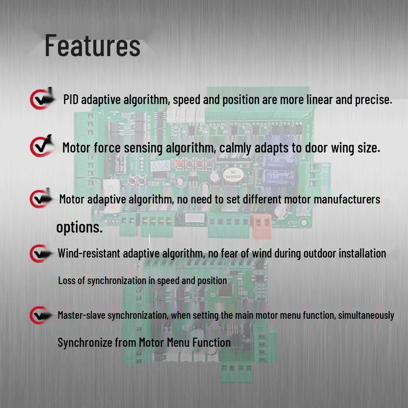 Silent DC Brushless Anti-Collision Speed Gate Mainboard with Built-In Capacitor for Pedestrian Passage