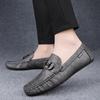 Легкая Роскошь Кожа Тренд Ноги Мужские Повседневные Кожаные Туфли Воловья Кожа Мягкая Подошва Мужские Лоферы Офис Бизнес Свадебные Туфли