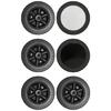 Термостойкие 6-дюймовые колесики для грилей, универсальная совместимость, сверхпрочная пластиковая конструкция