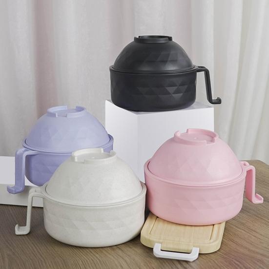 Набор мисок для приготовления рамена Yousheng Microwave Ramen, микроволновая печь, рамэн-машина с крышкой, компактная машина для приготовления лапши быстрого приготовления для общежития, домашнего офиса