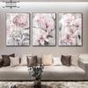 Цветочная настенная живопись на холсте розовые цветочные постеры с принтом для скандинавской ванной комнаты, гостиной, домашнего декора стен, фотографии, фермерский дом