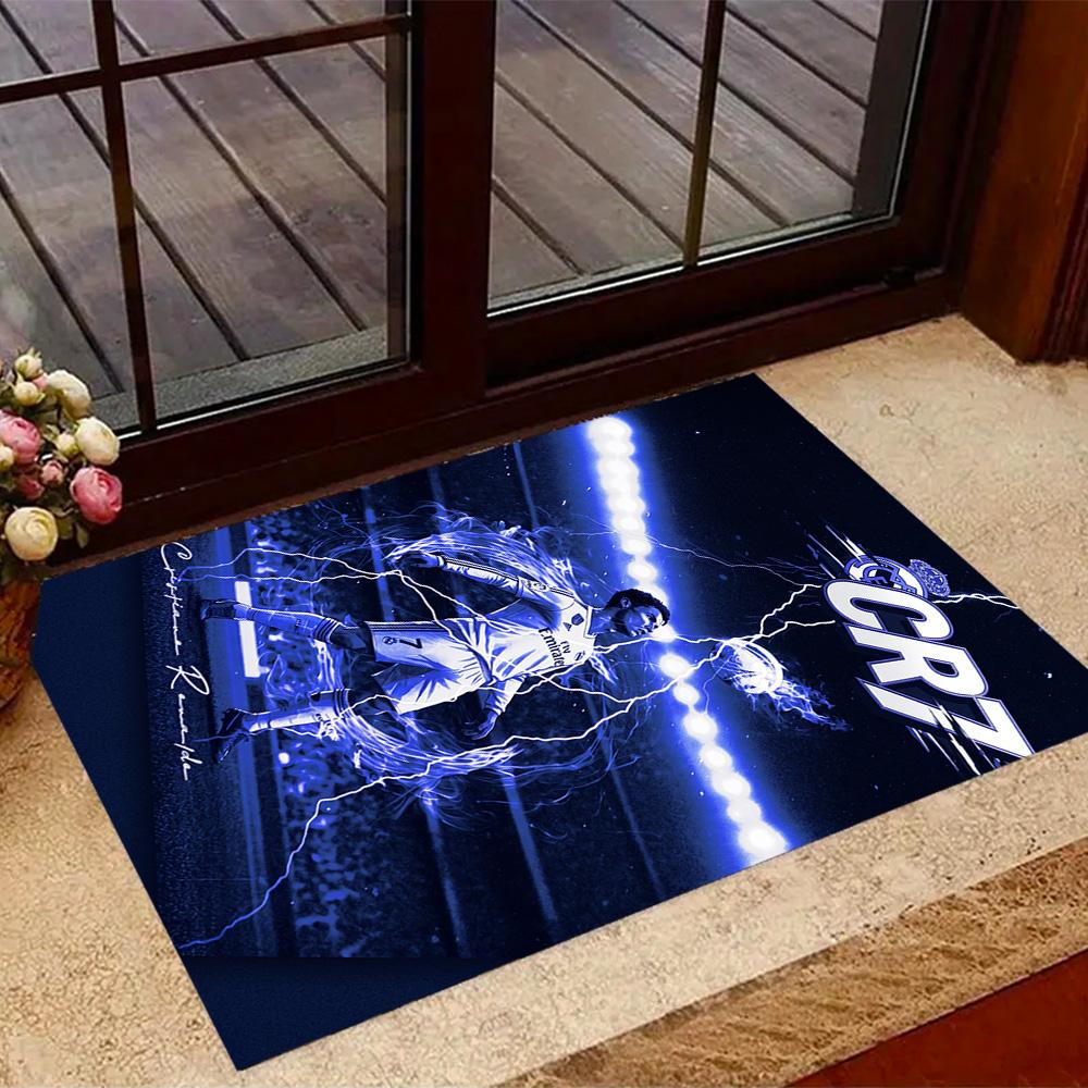Welcome Cr7 Area Rug Perfect for Dormitory Balcony Foyer Study room Antislip Carpet Anime Office Decor Perfect Gift for Valentine's Wedding Birthday