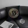 Модная Наволочка для Подушки Bitcoin Ультрамягкая Кожевенная Ткань Облачная Мягкость и Скрытая Молния