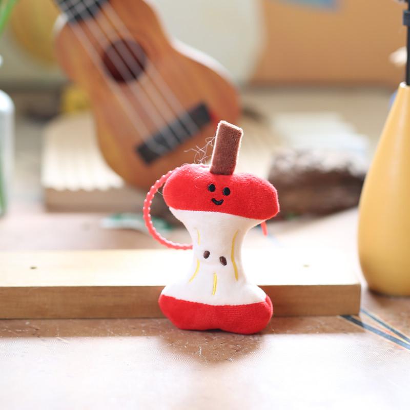 Cute Little Bone Pendant Plush Toy Doll Apple Pericarp Bag Hanging Ornament Keychain Doll Doll