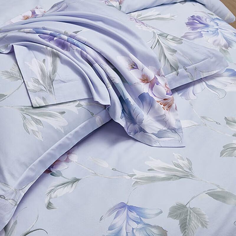 Mengjie Home Textiles Печатный шелковый комплект постельного белья из четырех предметов
