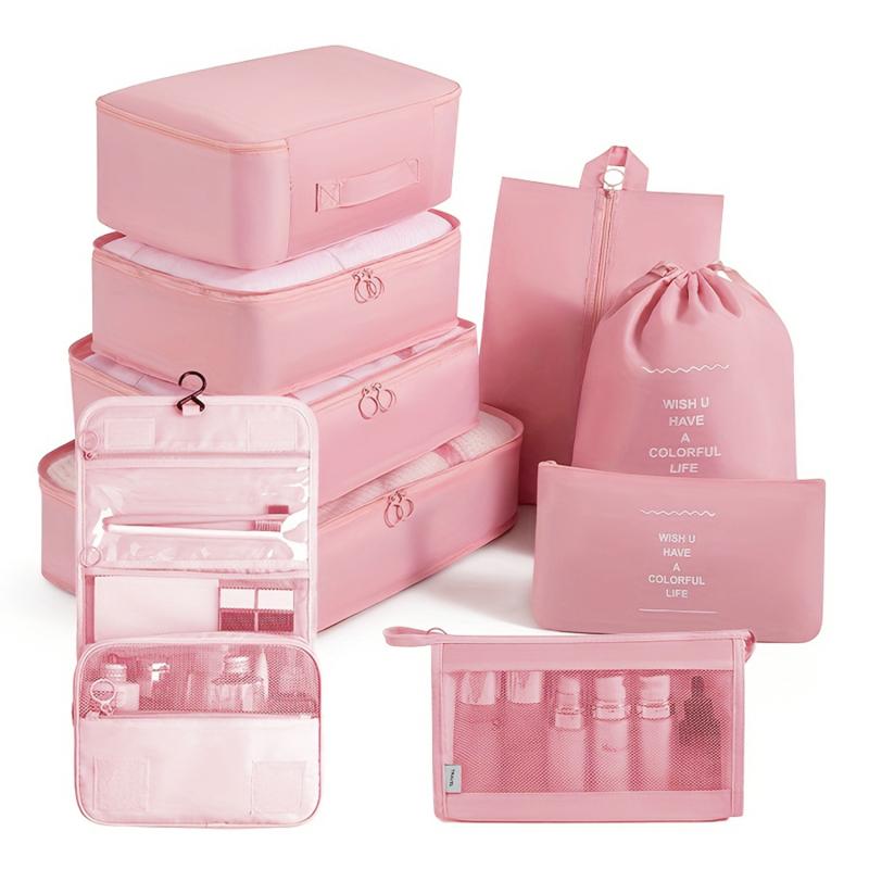 9 шт./компл., дорожная упаковка для багажа, кубики-органайзер, портативная сумка для хранения одежды, нижнего белья и предметов первой необходимости