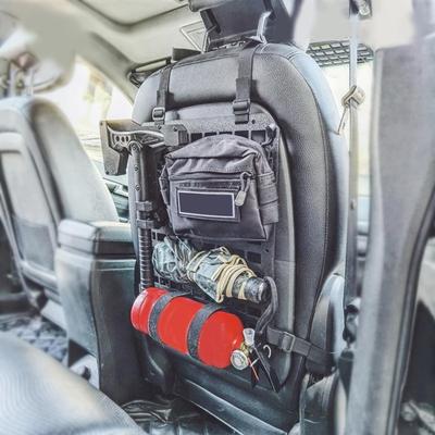 Тактическая панель Molle на спинку автомобильного сиденья, многофункциональная, регулируемая, сетчатый органайзер для хранения, тактическая подвесная пластина для хранения в автомобиле
