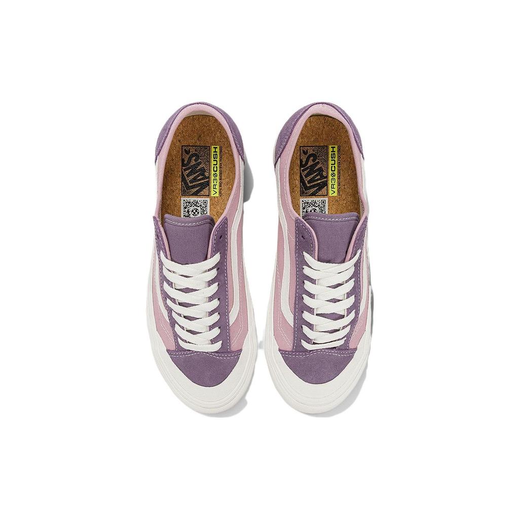 Vans Style 136 Versatile Warm Waterproof Low-Top Skate Shoes Unisex Sneakers Purple VN0A4BX9LVN