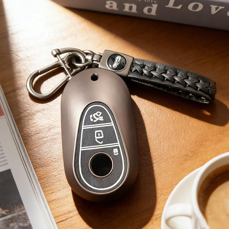 Деловой стиль Чехол-держатель для умного ключа автомобиля Для Mercedes Benz Класс C E S Glc W206 W223 W214 E300 C260 C300 S450 S500 S400